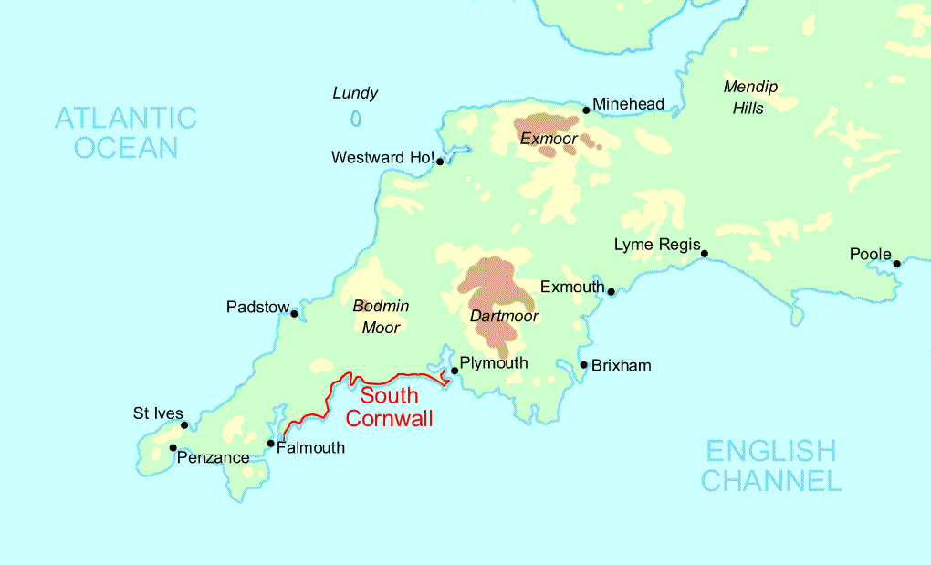 South Cornwall Run map